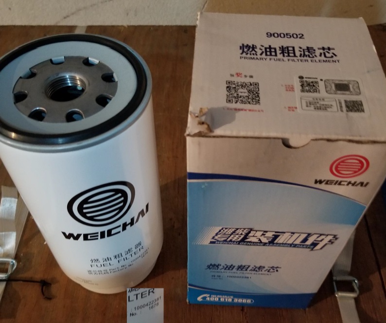 Filtro de Combustible Primario (1000422381) para WEICHAI WP12